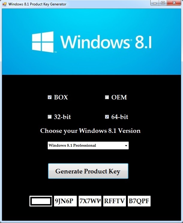 Windows 8.1 professional product key activation serial code free trial